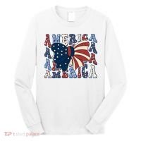 Retro America Bow USA 4th Of July Long Sleeve Shirt thumb 0