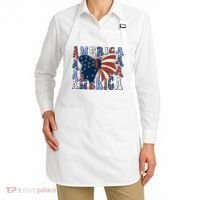 Retro America Bow USA 4th Of July Apron thumb 2
