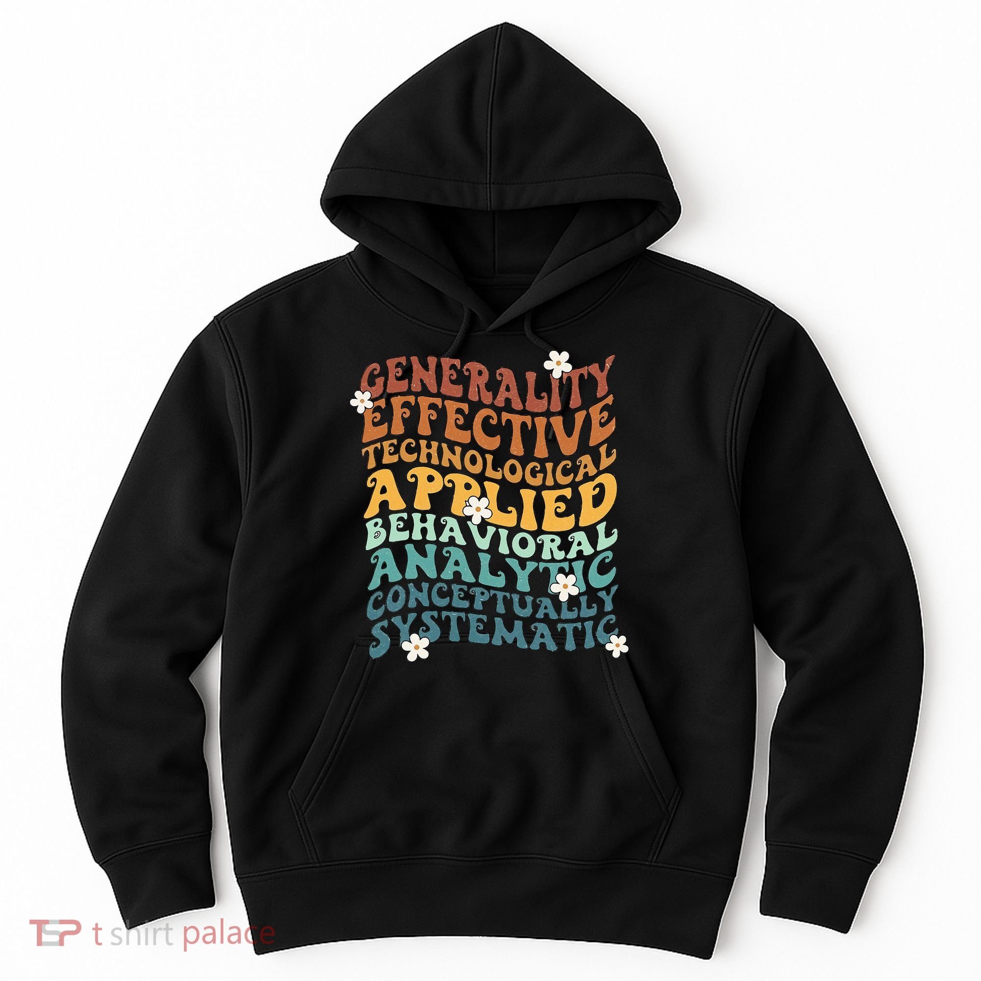 Retro Aba Bcba Pecs 7 Dimensions Of Behavior Aba Therapy Hoodie