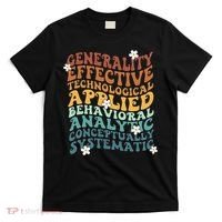 Retro Aba Bcba Pecs 7 Dimensions Of Behavior Aba Therapy T-Shirt thumb 0