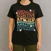 Retro Aba Bcba Pecs 7 Dimensions Of Behavior Aba Therapy T-Shirt thumb 4