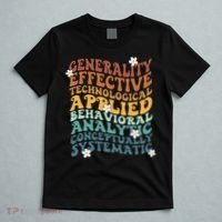 Retro Aba Bcba Pecs 7 Dimensions Of Behavior Aba Therapy T-Shirt thumb 5