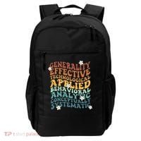 Retro Aba Bcba Pecs 7 Dimensions Of Behavior Aba Therapy Backpack thumb 0