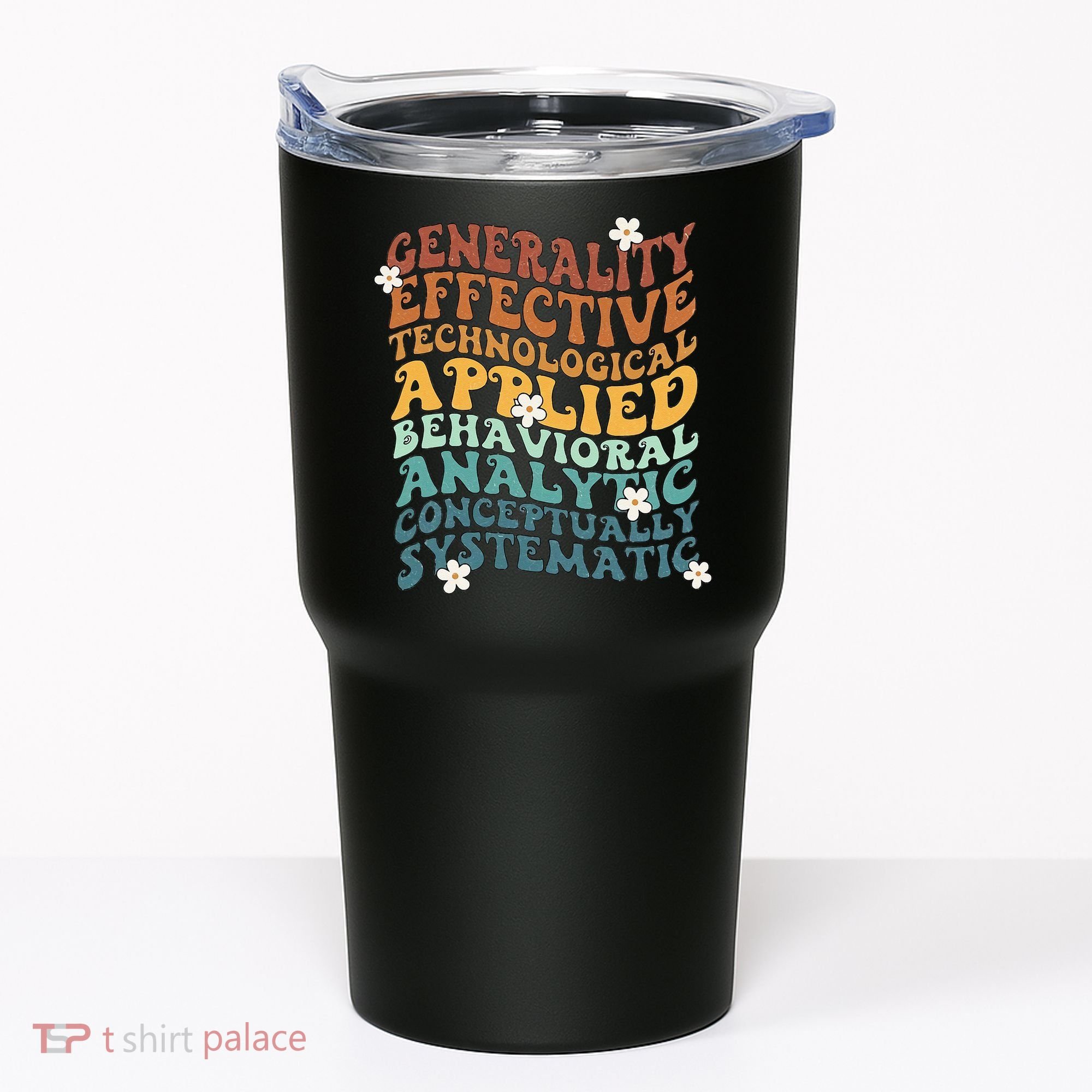 Retro Aba Bcba Pecs 7 Dimensions Of Behavior Aba Therapy Tumbler