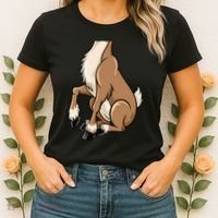 Reindeer Adult Brown Deer Costume Women's T-Shirt thumb 2
