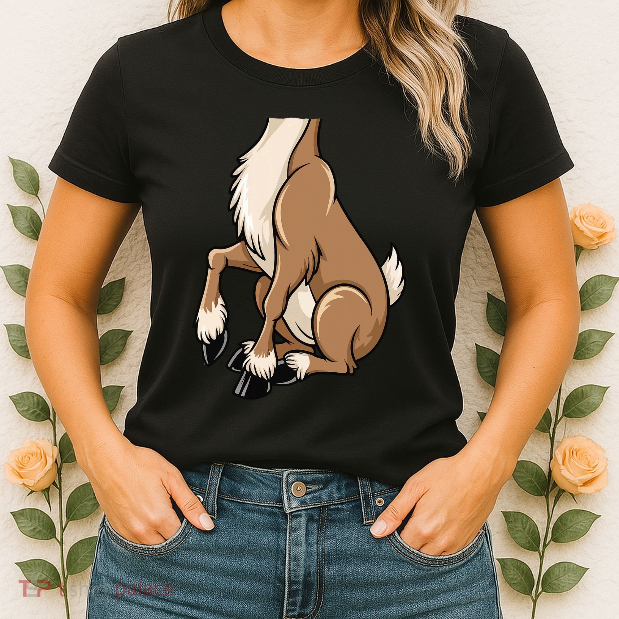 Reindeer Adult Brown Deer Costume Women's T-Shirt