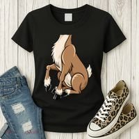 Reindeer Adult Brown Deer Costume Women's T-Shirt thumb 3