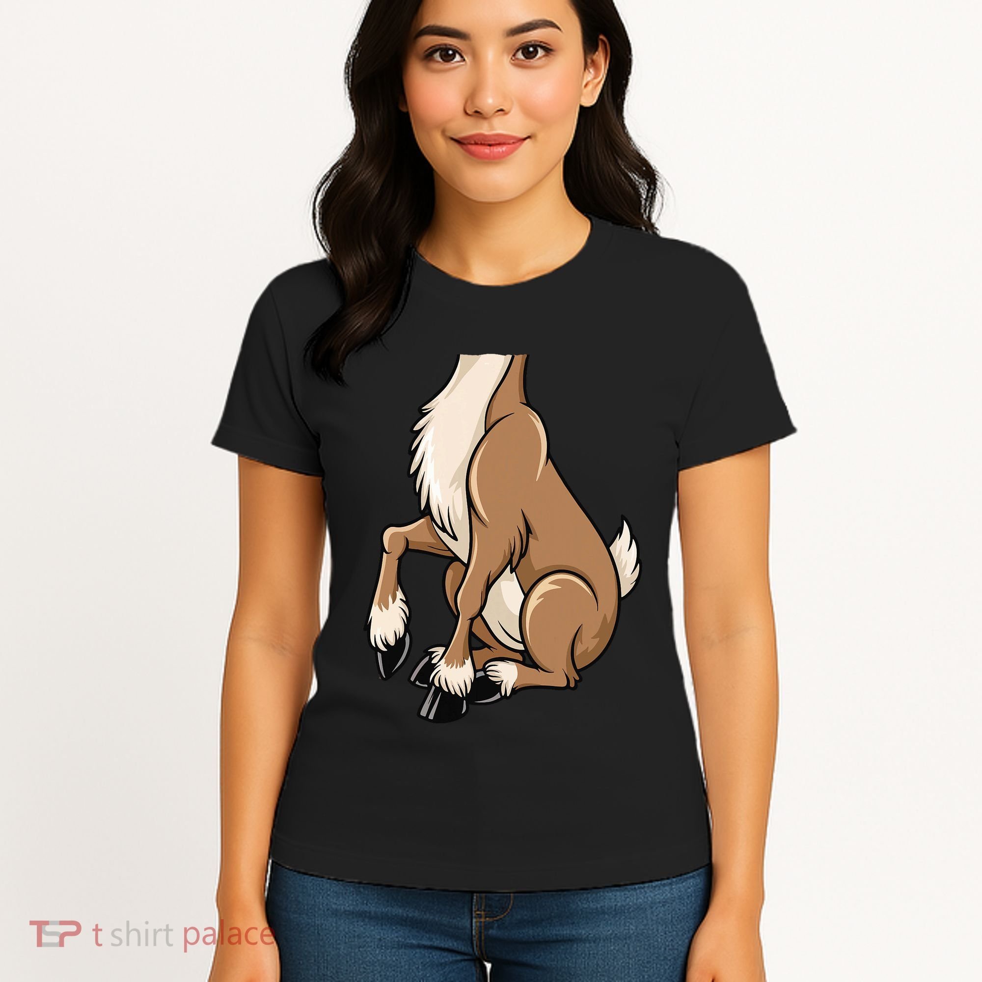 Reindeer Adult Brown Deer Costume Women's T-Shirt