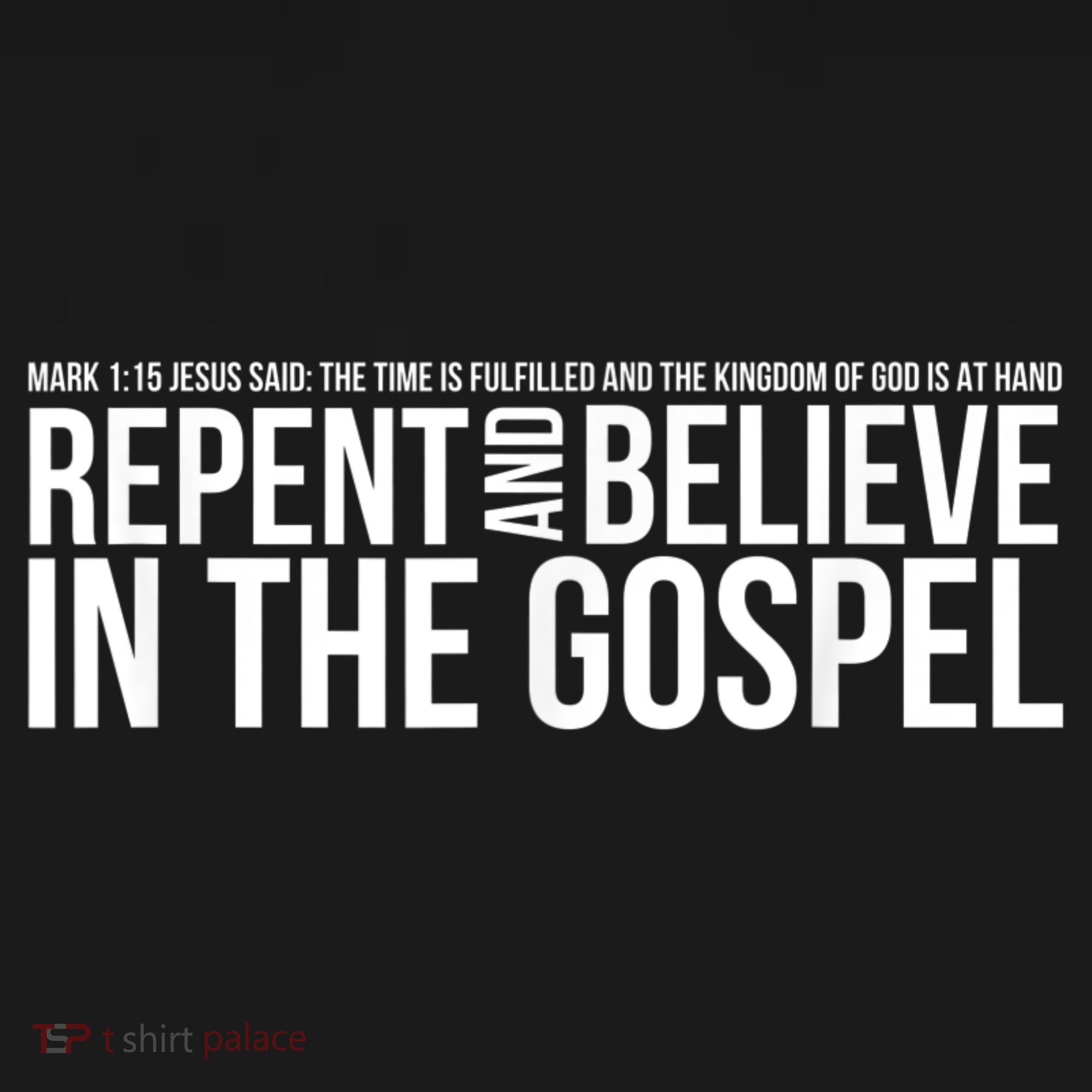Repent And Believe In The Gospel Christian Bible Women's Tank Top