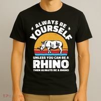 Rhinos Always Be Yourself Unless You Can Be A Rhinoceroses Lover Gift T-Shirt thumb 3