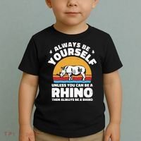 Rhinos Always Be Yourself Unless You Can Be A Rhinoceroses Lover Gift Toddler T-Shirt thumb 2