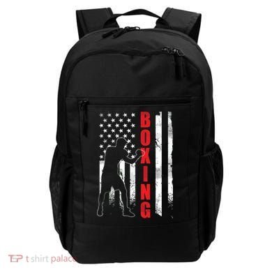 Retro American Boxing Apparel US Flag Boxer Backpack