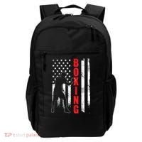 Retro American Boxing Apparel US Flag Boxer Backpack thumb 0