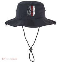 Retro American Boxing Apparel US Flag Boxer Bucket Hat thumb 0