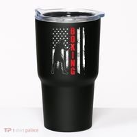 Retro American Boxing Apparel US Flag Boxer Tumbler thumb 0