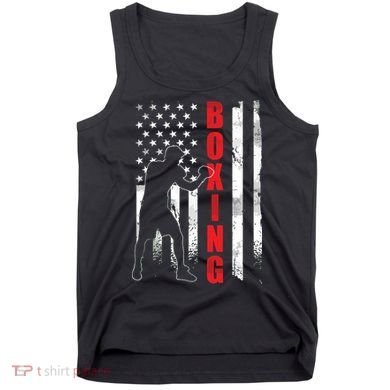 Retro American Boxing Apparel US Flag Boxer Tank Top