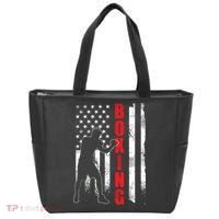 Retro American Boxing Apparel US Flag Boxer Tote Bag thumb 0