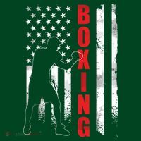 Retro American Boxing Apparel US Flag Boxer Coaster thumb 2