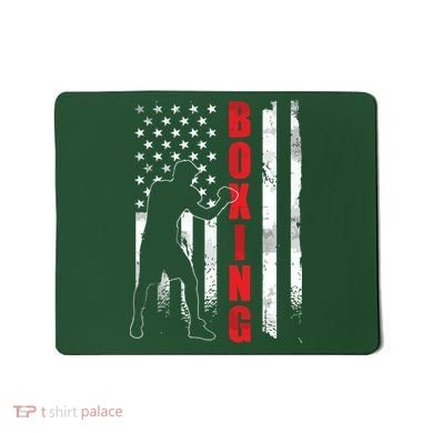 Retro American Boxing Apparel US Flag Boxer Mousepad