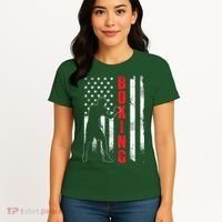 Retro American Boxing Apparel US Flag Boxer Women's T-Shirt thumb 4