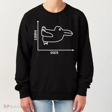 Rabbit Duck Diagram Chart Women's Sweatshirt