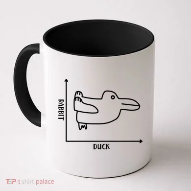 Rabbit Duck Diagram Chart Coffee Mug