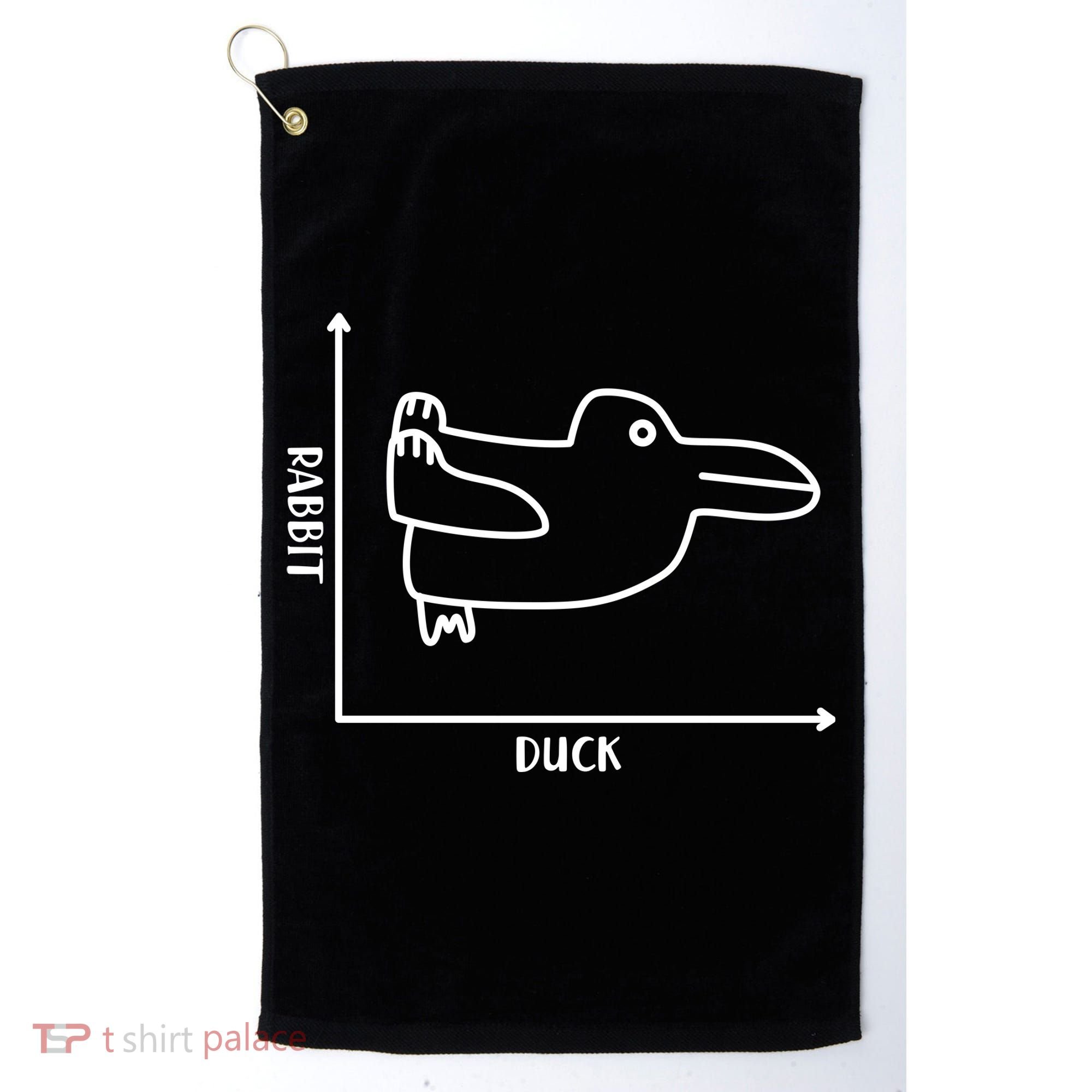Rabbit Duck Diagram Chart Golf Towel