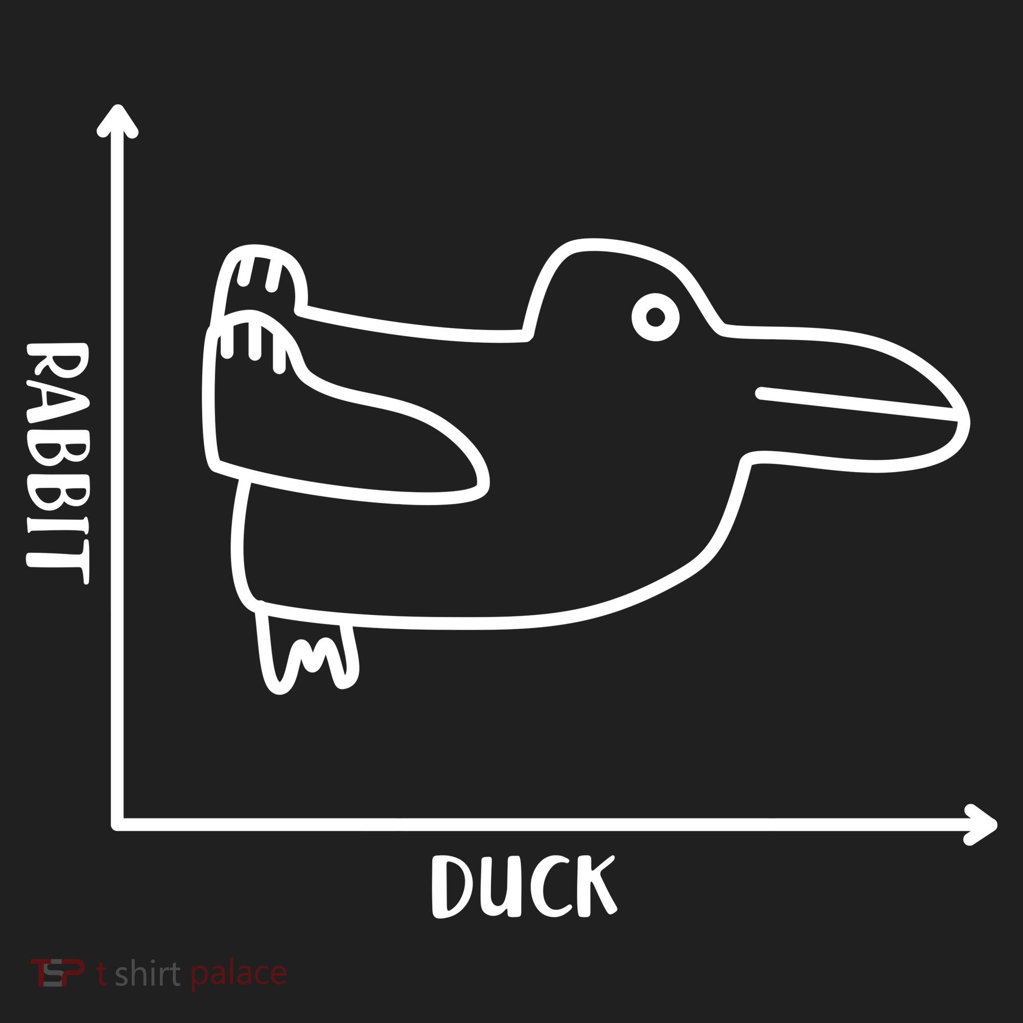 Rabbit Duck Diagram Chart Golf Towel