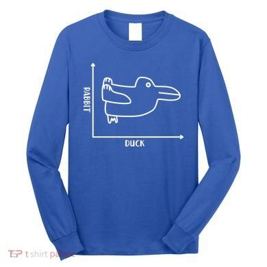 Rabbit Duck Diagram Chart Long Sleeve Shirt