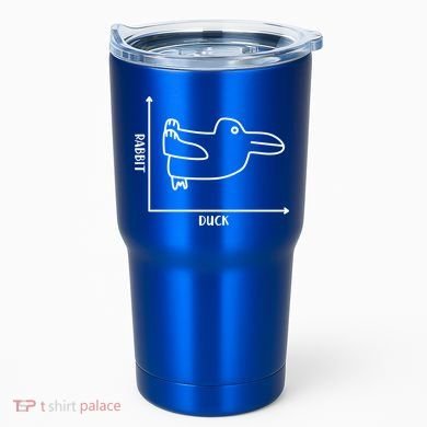 Rabbit Duck Diagram Chart Tumbler