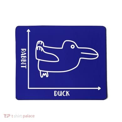 Rabbit Duck Diagram Chart Mousepad