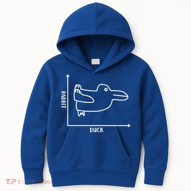Rabbit Duck Diagram Chart Kids Hoodie