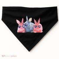 Rabbit Galaxy Cool USA-Made Doggie Bandana thumb 0