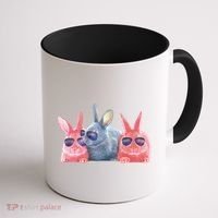 Rabbit Galaxy Cool Coffee Mug thumb 1