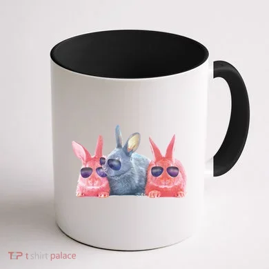 Rabbit Galaxy Cool Coffee Mug back