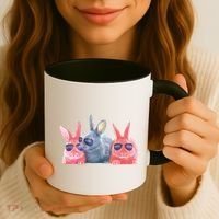 Rabbit Galaxy Cool Coffee Mug thumb 3