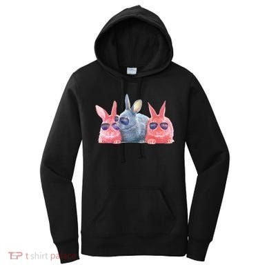 Rabbit Galaxy Cool Women's Hoodie