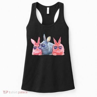 Rabbit Galaxy Cool Women's Tank Top