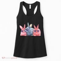 Rabbit Galaxy Cool Women's Tank Top thumb 0