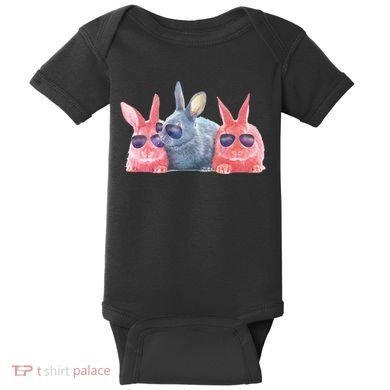 Rabbit Galaxy Cool Baby Bodysuit