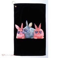 Rabbit Galaxy Cool Golf Towel thumb 0