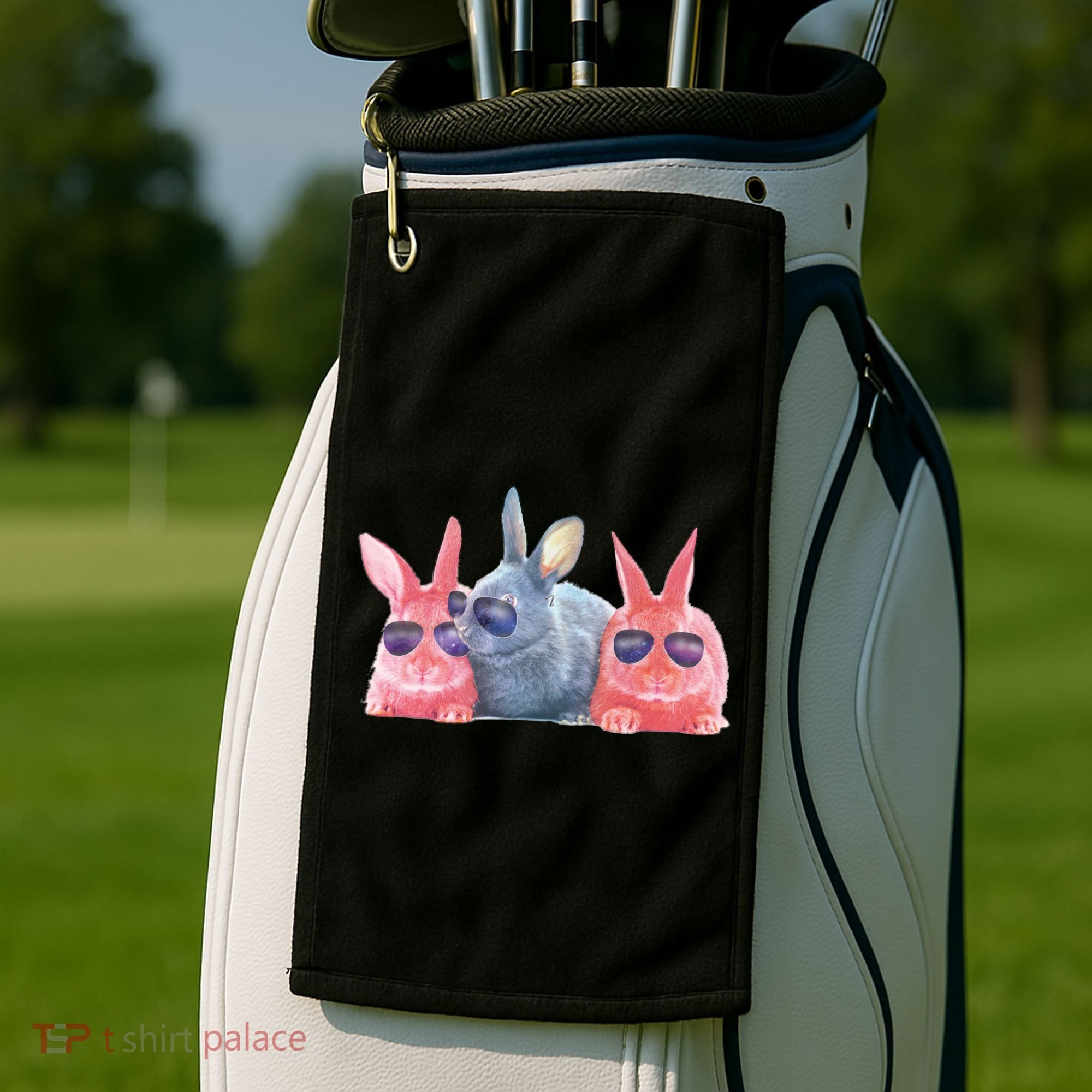 Rabbit Galaxy Cool Golf Towel