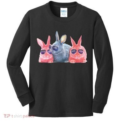 Rabbit Galaxy Cool Kids Long Sleeve Shirt