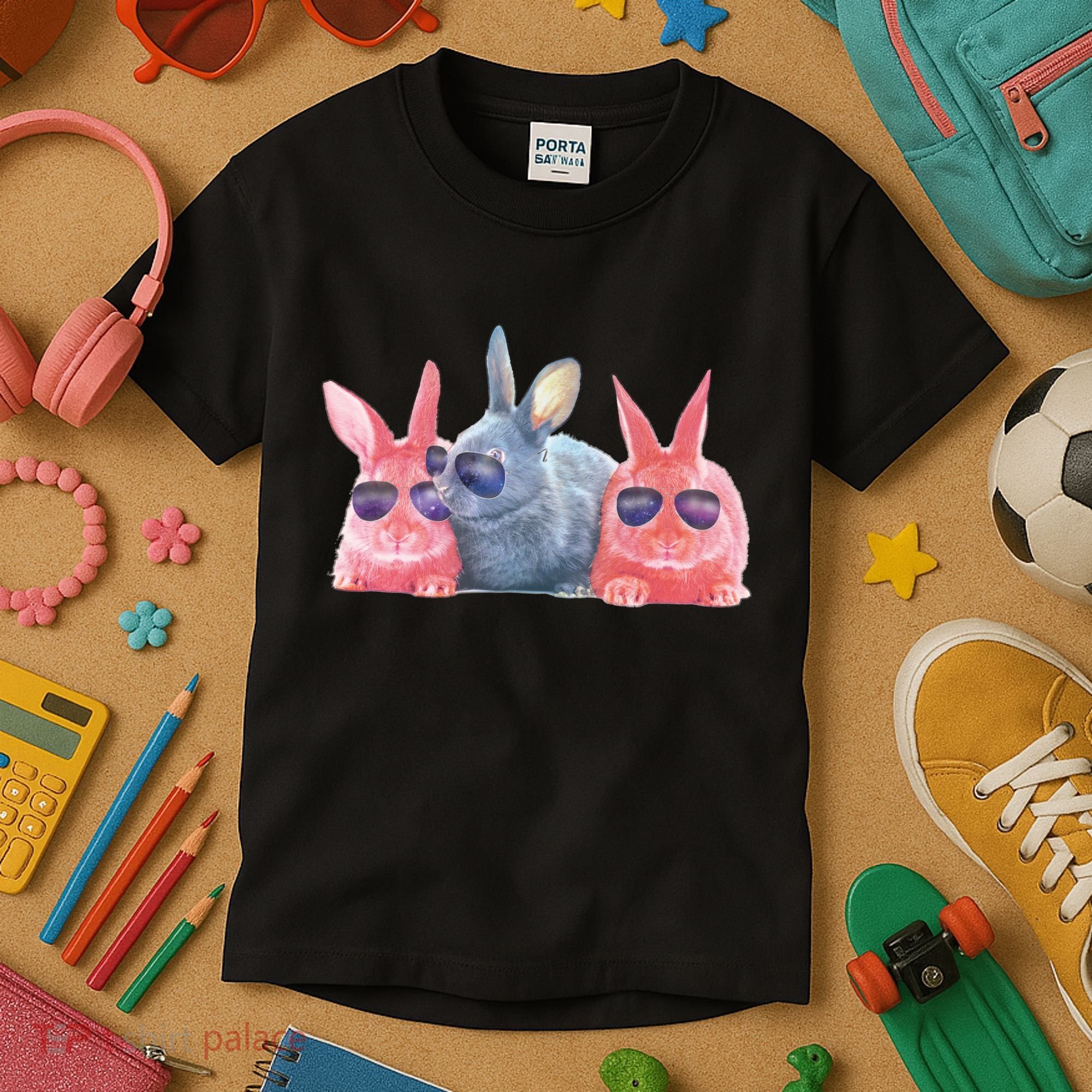 Rabbit Galaxy Cool Kids T-Shirt