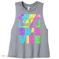 Retro Aesthetic Costume Party Outfit 90's Vibe Women's Racerback Cropped Tank thumb 0