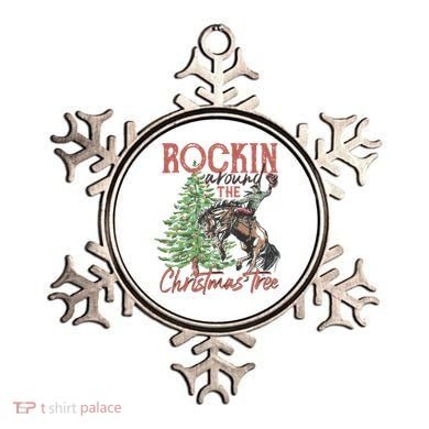 Rockin' Around Christmas Tree Cowboy Xmas Design Ornament