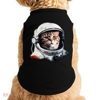 Realistic Astronaut Cat Doggie Tank thumb 0