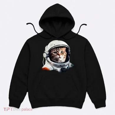 Realistic Astronaut Cat Hoodie