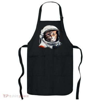 Realistic Astronaut Cat Apron