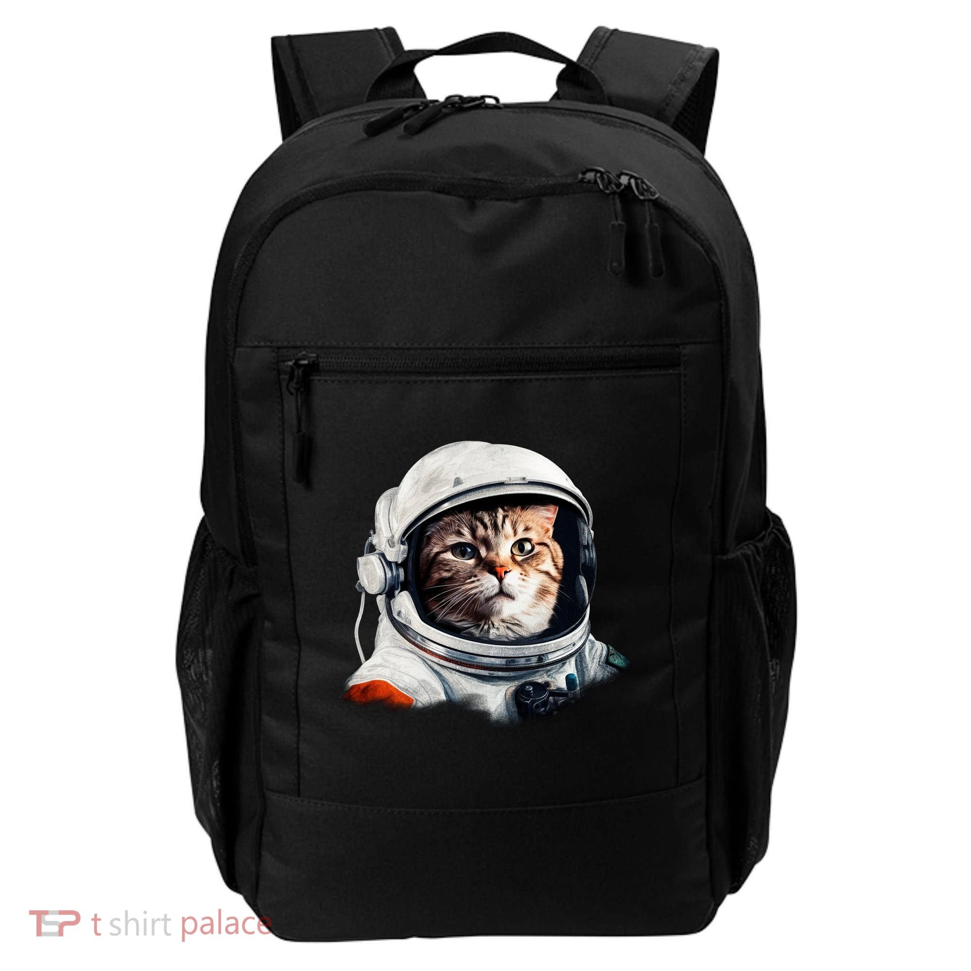 Realistic Astronaut Cat Backpack